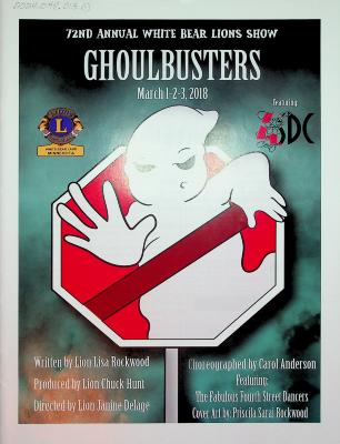Program for the 72nd Annual White Bear Lions Show "Ghoulbusters"