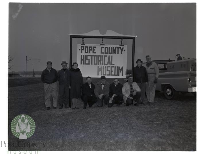 Pope County Museum's new sign