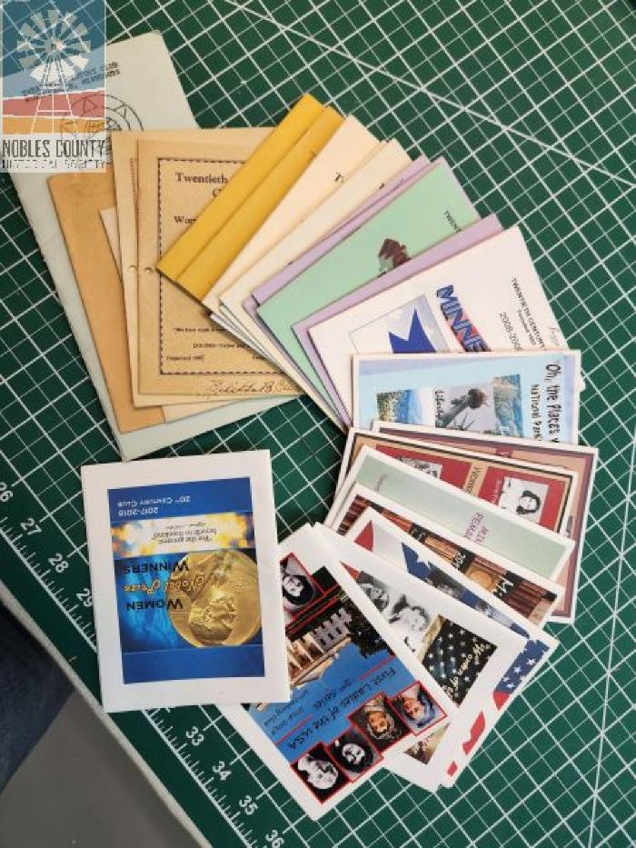 The Twentieth Century Club Programs