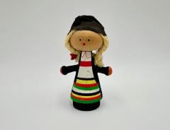 Painted Turned Wood: Doll