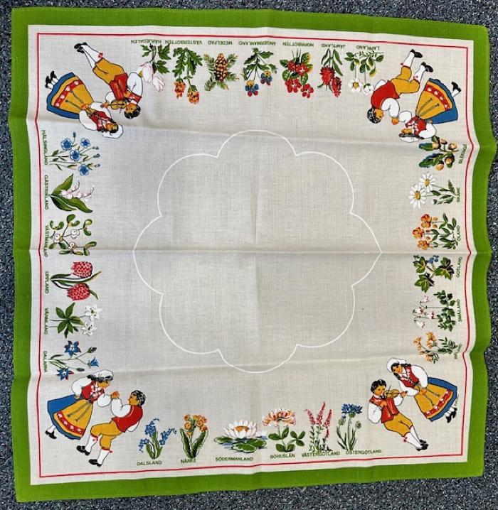 Swedish Provincial Flowers: Tablecloth