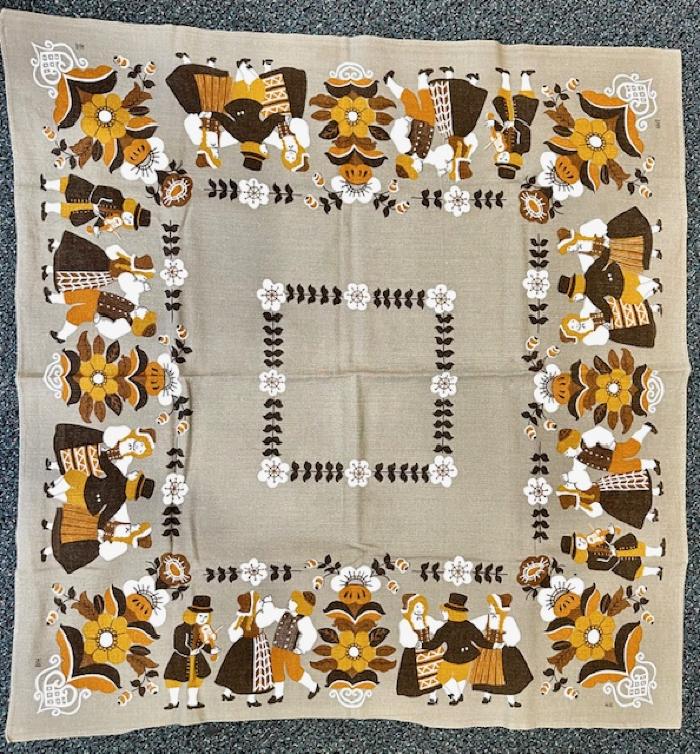 Folk Musicians and Folk Dancers: Tablecloth