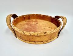 Birch Bark Basket with Handles: Basket