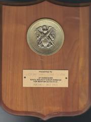 Plaque Given to Donor October 1985
