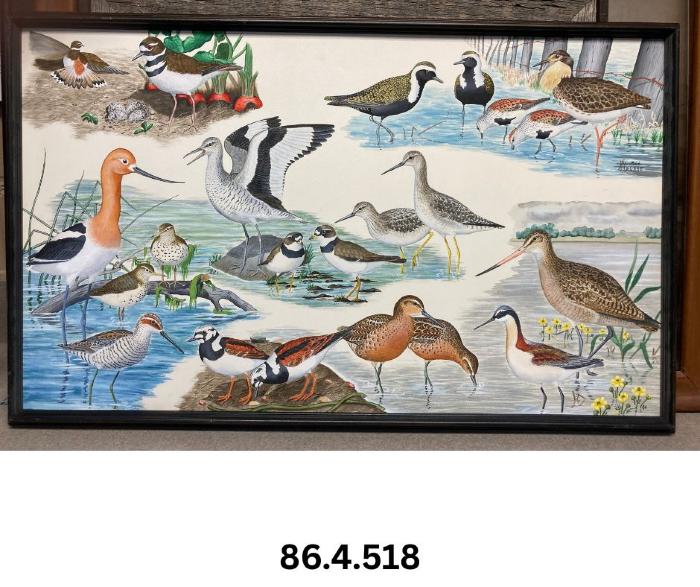 Framed painting