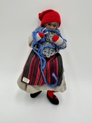 Knitting Woman: Doll