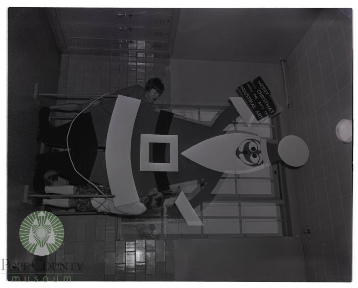The Big Santa created by Robert Gomsrud's Industrial arts class