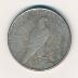 1-1/2" Diameter Silver Embossed "Peace" Coin - Coller Family Collection, Shakopee, 1922
