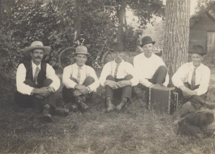 Alfred Christofferson Sigfrid Nelson, Willie Gustafson, Ernst Anderson, unknown