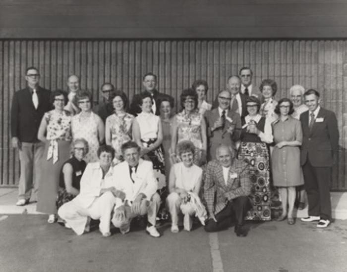 Saint Peter High School Class of 1939 reunion, 1974.