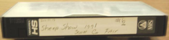 4-H Sheep Show Video Tape, 1991