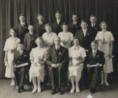 Trinity Lutheran Church Confirmation Class, 1935