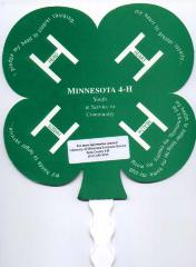 4-H Hand fan, Jordan, 2000