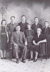 Henry and Minnie Ulrich Fluegge family, c.1940.