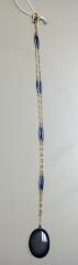 11-1/2" Gold Wedding Necklace with a Drop Link Opal - Cora Dennis Coller, Shakopee, 1907