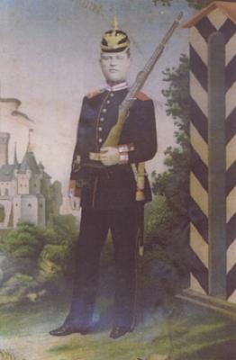 Carl Wilhelm Ulrich, in a military uniform, Germany.