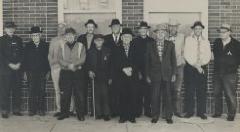 13 Nicollet Old-timers Outside of a Building in 1970