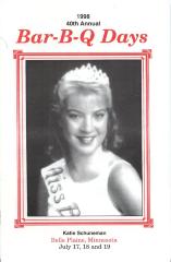 40th Annual Bar-B-Q Days Program, Belle Plaine, 1998