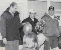Three Nicollet H.S. State Wrestling Tournament entrants; 3-8-01
Wallace & Bernice Thompson of Thompson Construction in Nicollet, MN; 1989