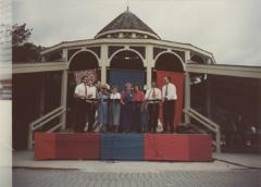 Riverlights performing at Rock Bend Folk Festival, Minnesota Square Park, Saint Peter, September 8, 1991.