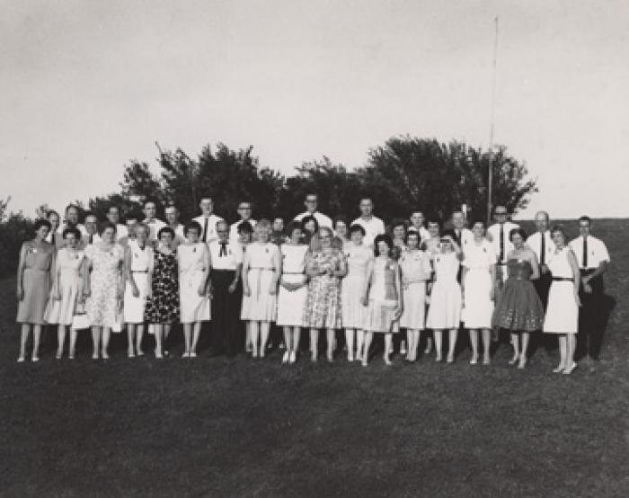 Saint Peter High School Class of 1939 reunion, 1964.