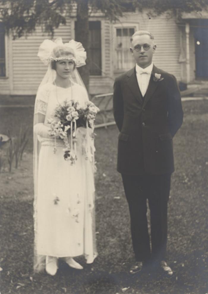 Wedding photograph of Helen Anderson and Gerold Laumann