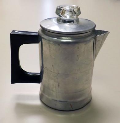 Aluminum Toy Coffee Pot - Lorraine Coller, Shakopee, 1950
