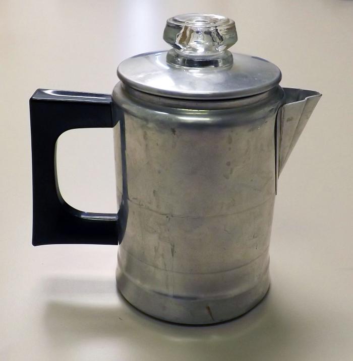 Aluminum Toy Coffee Pot - Lorraine Coller, Shakopee, 1950