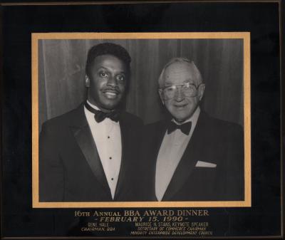 BBA Award Dinner Plaque, 1990