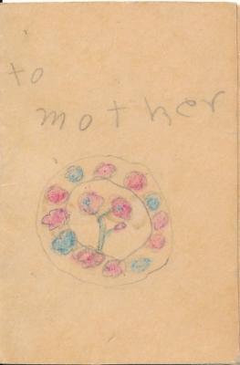 Birthday Card - Hand-made by Patricia Donnelly for her mother, Emma Donnelly, Cedar Lake Township, (No Date)