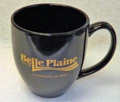 Black Mug Commemorating Belle Plaine's Sesquicentennial, Belle Plaine, 2004