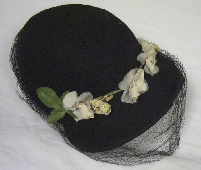 Black Fabric Ladies' Hat, 1930