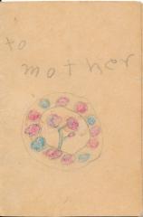 Birthday Card - Hand-made by Patricia Donnelly for her mother, Emma Donnelly, Cedar Lake Township, (No Date)