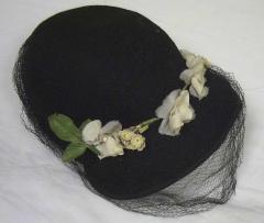 Black Fabric Ladies' Hat, 1930