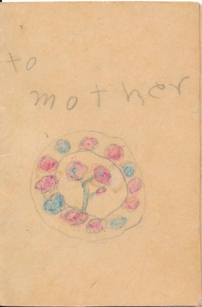 Birthday Card - Hand-made by Patricia Donnelly for her mother, Emma Donnelly, Cedar Lake Township, (No Date)