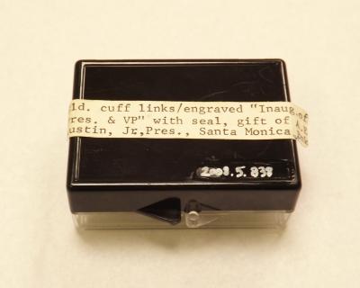 Box for 1969 Inauguration cuff links