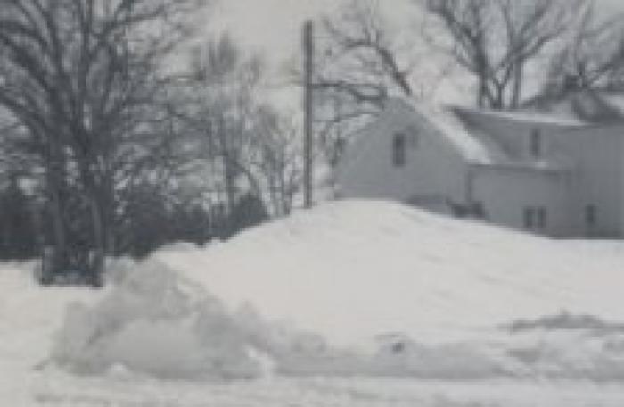 Snow Banks on the Merlyn Lokensgard Farm