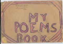 Child's Handmade Book of Poems, Belle Plaine, 1938