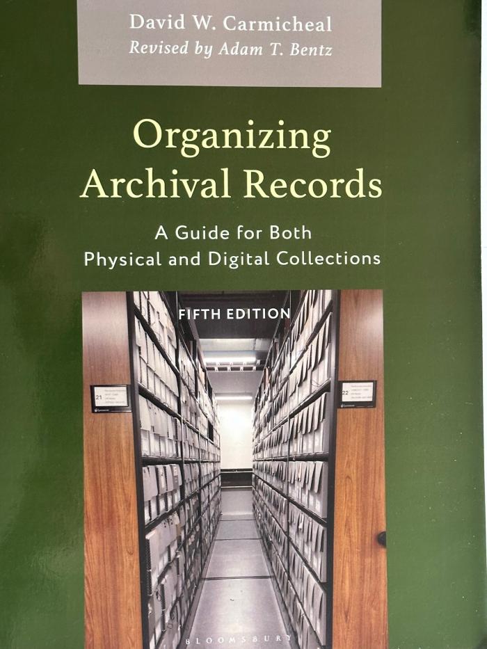 Organizing Archival Records: Book