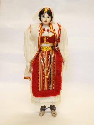 Cloth Doll with Serbian Costume, 1970