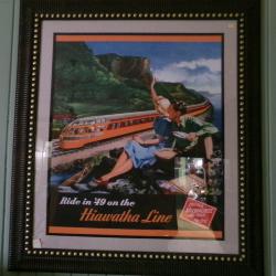 Framed Hiawatha line psoter