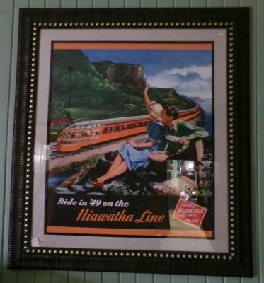 Framed Hiawatha line psoter