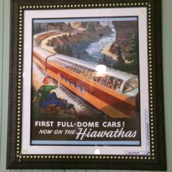Milwaukee Road Super Dome framed poster