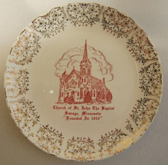 Church of St. John the Baptist Commemorative Plate, Savage, 1940