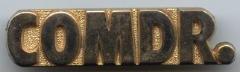 Commander VFW Pin, Harvey B. Anderson, Jordan, 1980-1999
