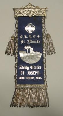 Double Sided Commemorative Ribbon, St. Joseph, 1890