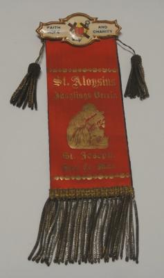 Double-Sided Commemorative Ribbon, St. Joseph, 1890
