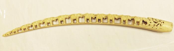 Elephant Procession Ivory Carving, Africa, 1948