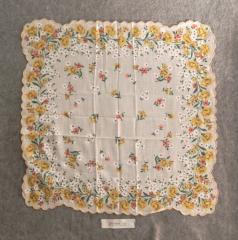 Handkerchief, yellow flowers