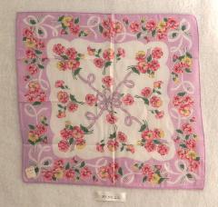 Handkerchief, pansies